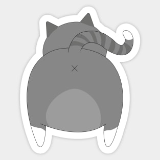 Cat butt Sticker